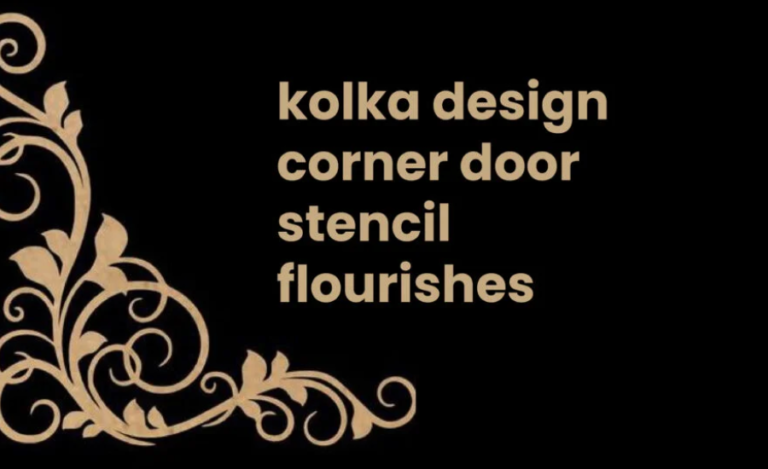 kolka design corner door stencil flourishes